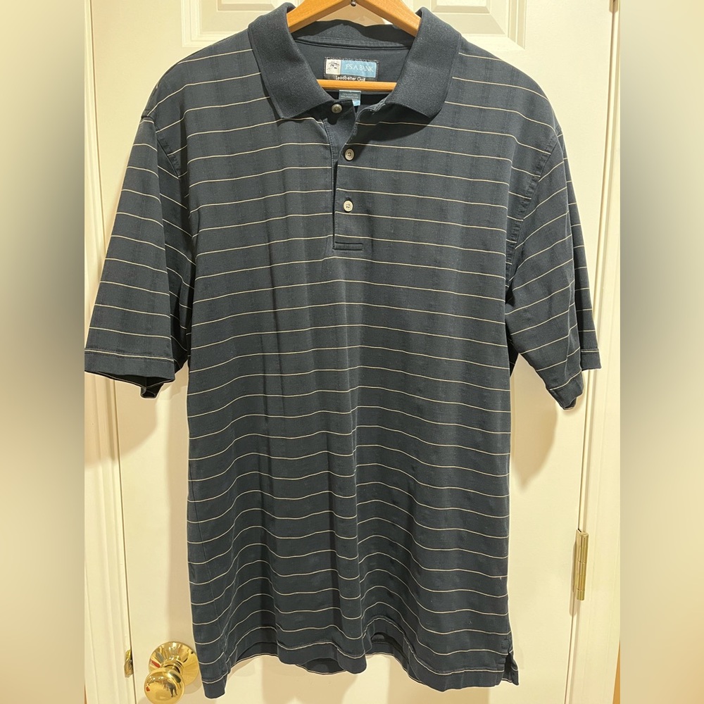 Jos. A. Bank Navy Blue Ledbetter Golf Polo